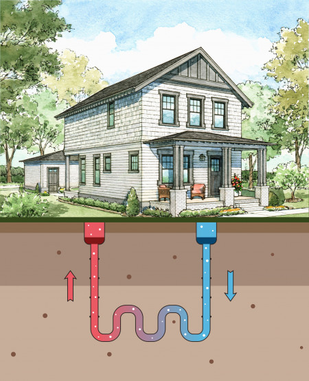 Norton Commons Geothermal Illustration- Credit Norton Commons