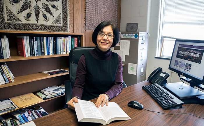 Dr. Mina Yazdani, who has lived in four countries, considers herself a “citizen of the world,” adding that she sees her EKU students “in the same light as the youth she taught in Iran.”