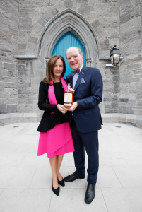 *** NO REPRODUCTION FEE *** DUBLIN : 3/5/2017 : Dr. Pearse Lyons with his wife Deirdre pictured at Pearse Lyons Distillery, James’s St, Dublin 8. Picture Conor McCabe Photography. MEDIA CONTACT : Pearse Lyons Distillery general manager, Mobile: +353 86 777 1282 Email : tflinter@Alltech.com