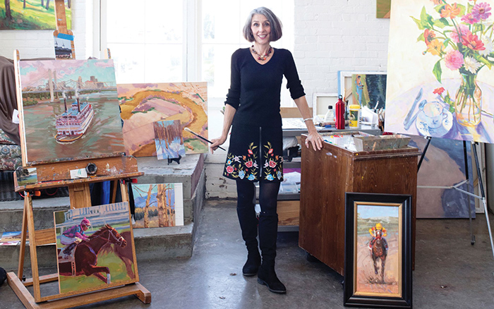 Louisville artist Lynn Dunbar was selected to create the official 2018 artwork for the Kentucky Derby.