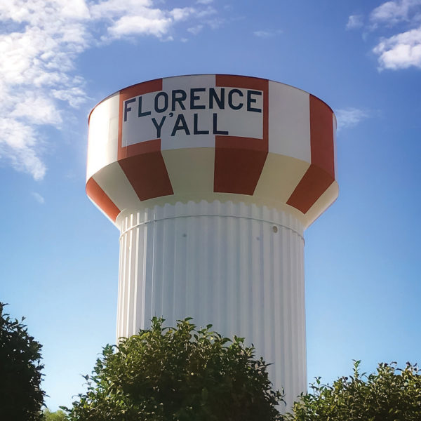 The Florence Y’all water tower welcomes Interstate 75 drivers to Northern Kentucky. 