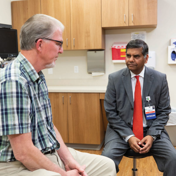 The Florence Wormald Heart & Vascular Institute at St. Elizabeth, a new 67,000-s.f. building in Edgewood, sees about 200 patients daily. Cardiologist Dr. Damodhar P. Suresh, right, serves as executive medical director of the institute.