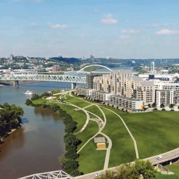 Ovation is a $1 billion mixed-use development that will cover nearly five city blocks at the confluence of the Ohio and Licking rivers in Newport. 