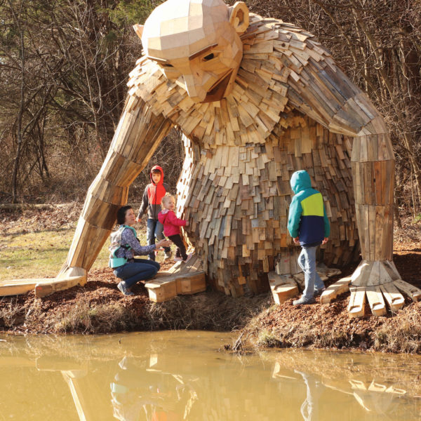 hree “Forest Giants” sculpted by Danish artist Thomas Danbo out of reclaimed wood are a big attraction at the 16,137-acre Bernheim Arboretum and Research Forest in Bullitt County. 