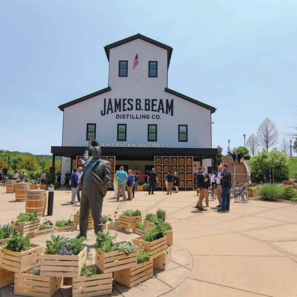 The Jim Beam American Outpost in Bullitt County, a revamped visitors center, was unveiled in 2021.
