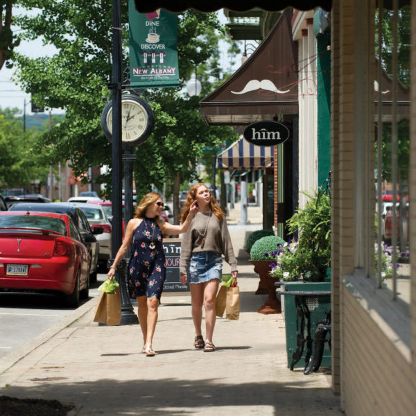 Home to more than 35,000 residents, New Albany is a rising community with a walkable downtown that features one-of-a-kind restaurants and shops.