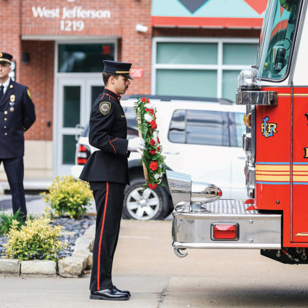  The Louisville Fire Department hosted a remembrance ceremony at its headquarters on the 20th anniversary of the Sept. 11 terrorist attacks.