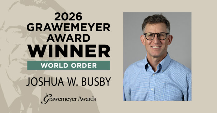 2026 Grawemeyer world order award winner explores connection between climate change and security