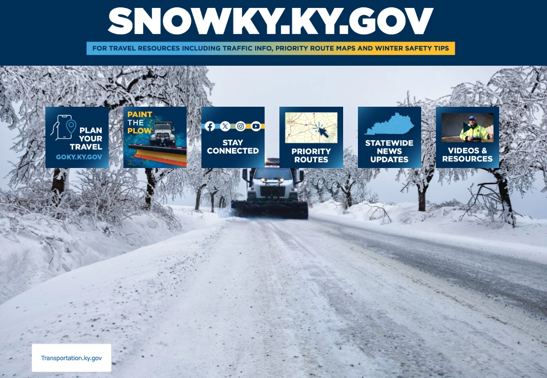 Beshear’s winter storm update says stay off roads; power outages drop below 48,000
